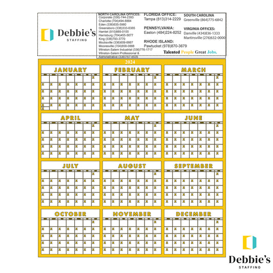 12 Month Wall Calendar